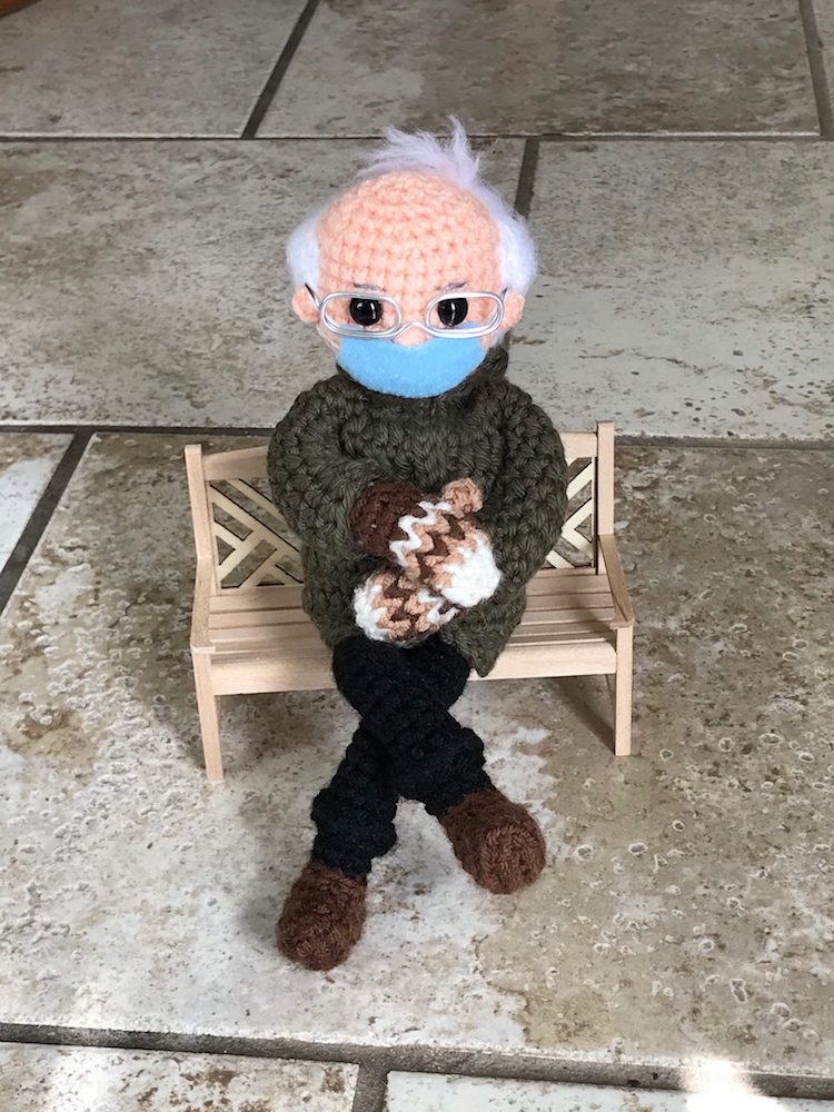 Bernie Sanders Inauguration Meme Crochet Pattern by Tobey King
