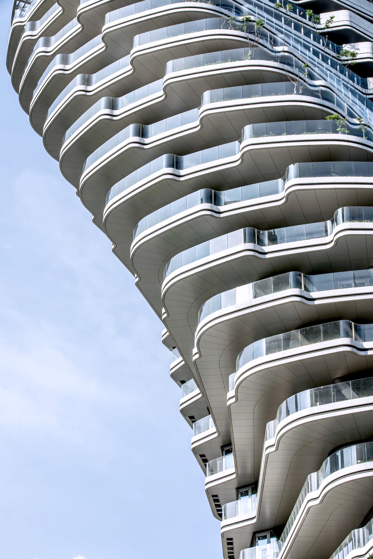 This Twisting Carbon-Absorbing Tower in Taipei Will Soon Be Completed