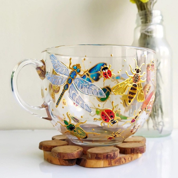 Glass Painting on Mugs by ArtMasha
