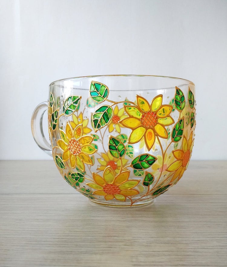 Glass Painting on Mugs by ArtMasha