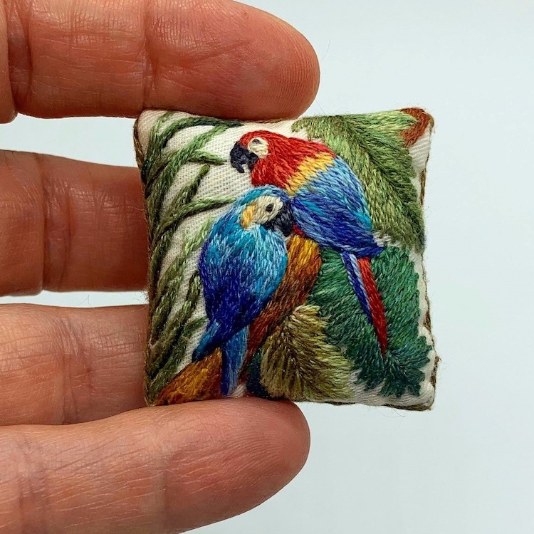 - ViralBandit Miniature Embroidered Pillows by MiniArtHouse