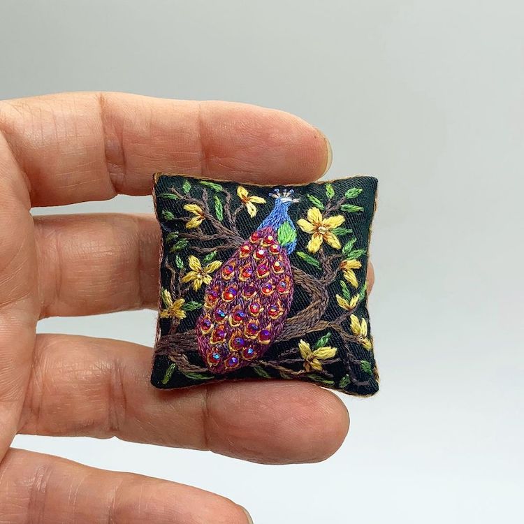 - ViralBandit Miniature Embroidered Pillows by MiniArtHouse