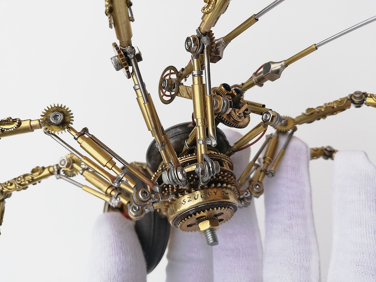 - ViralBandit Steampunk Spider Made From Antique Watches by Peter Szucsy