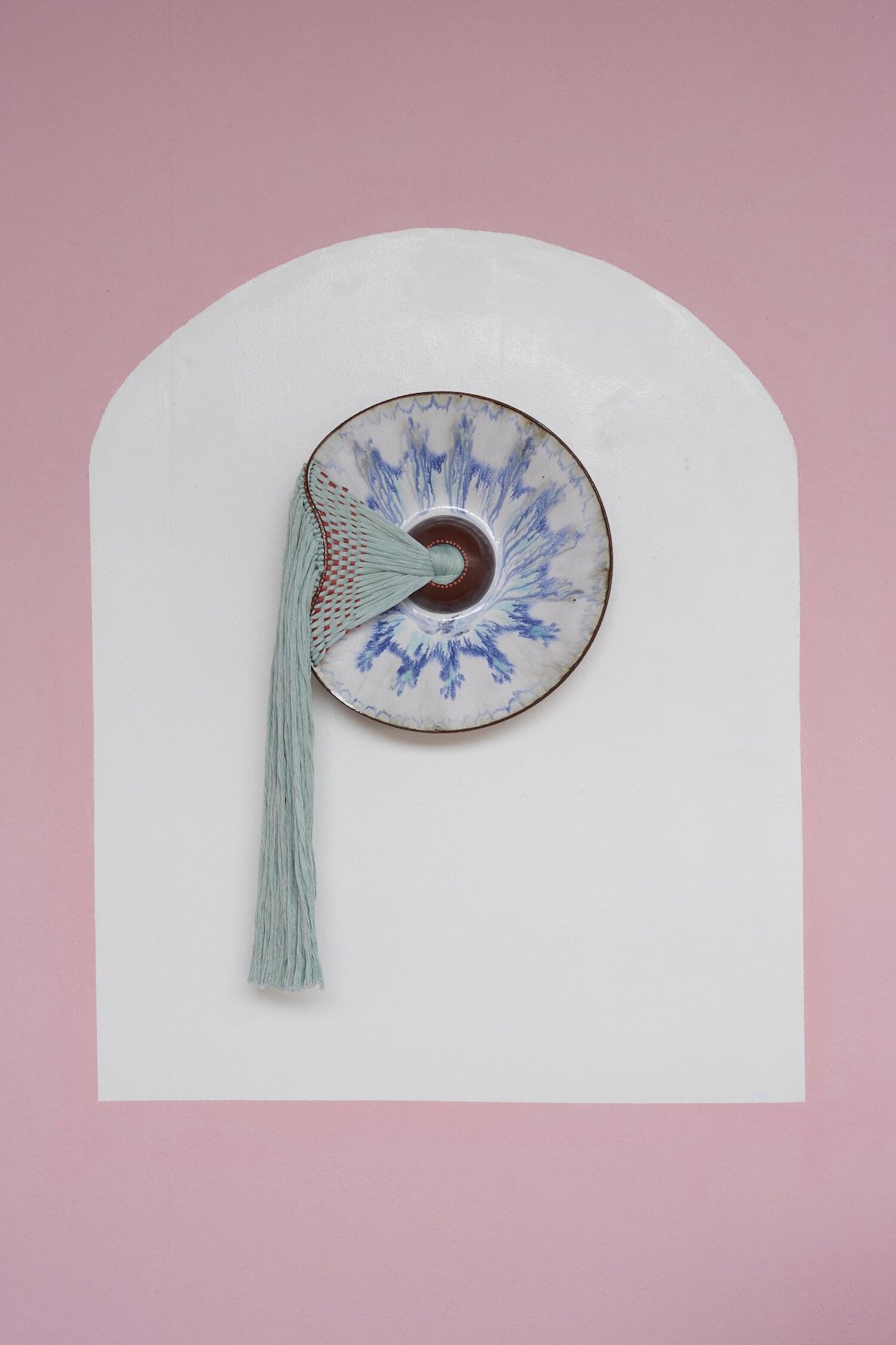 Braided Fiber and Ceramic Sculpture by Nicole McLaughlin