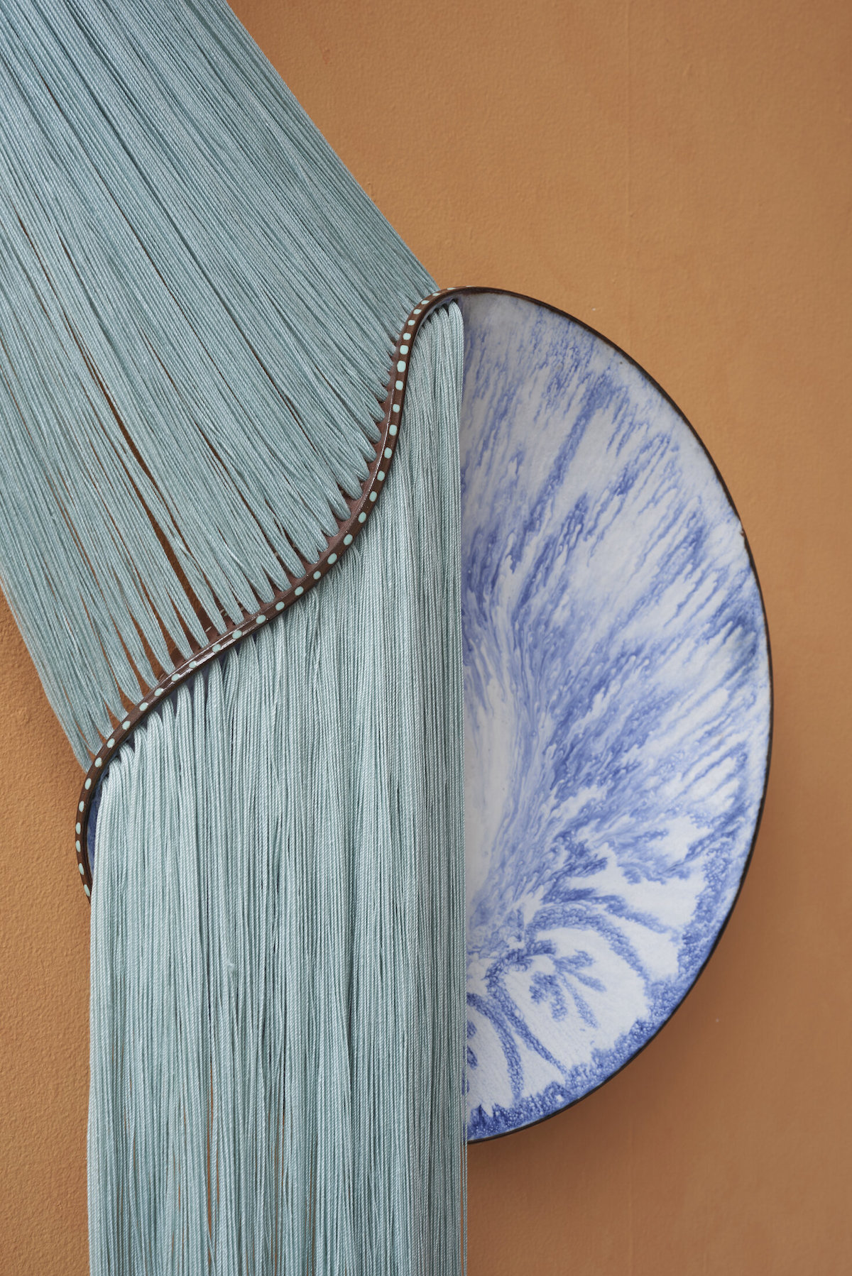 Nicole Mclaughlin Ceramic and Fiber Sculpture