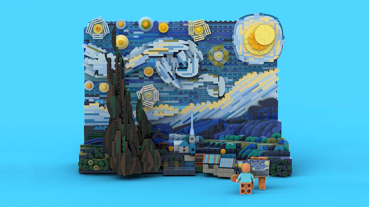 Vincent van Gogh Starry Night LEGO Set