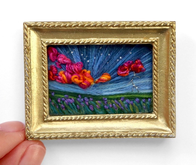 Landscape Embroidery by Carolina Torres