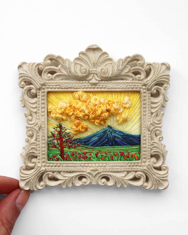 Landscape Embroidery by Carolina Torres