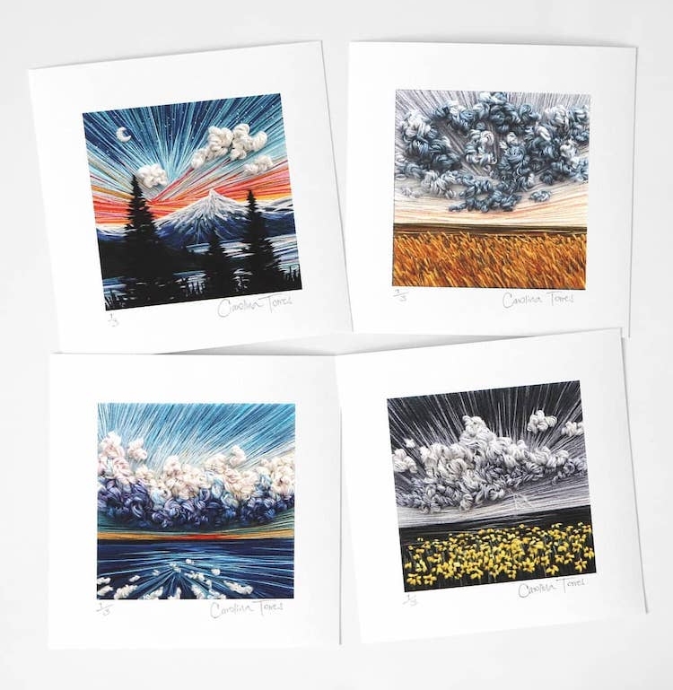 Landscape Embroidery by Carolina Torres
