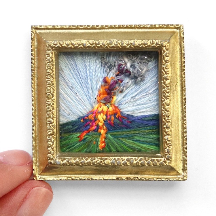 Landscape Embroidery by Carolina Torres