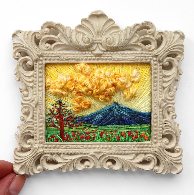 Landscape Embroidery by Carolina Torres