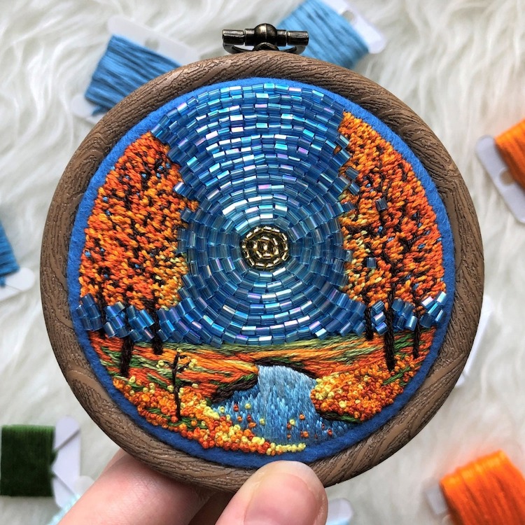 Bead Work Embroidery by Ksenia Zimenko