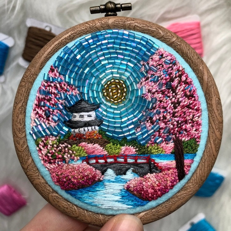 Bead Work Embroidery by Ksenia Zimenko