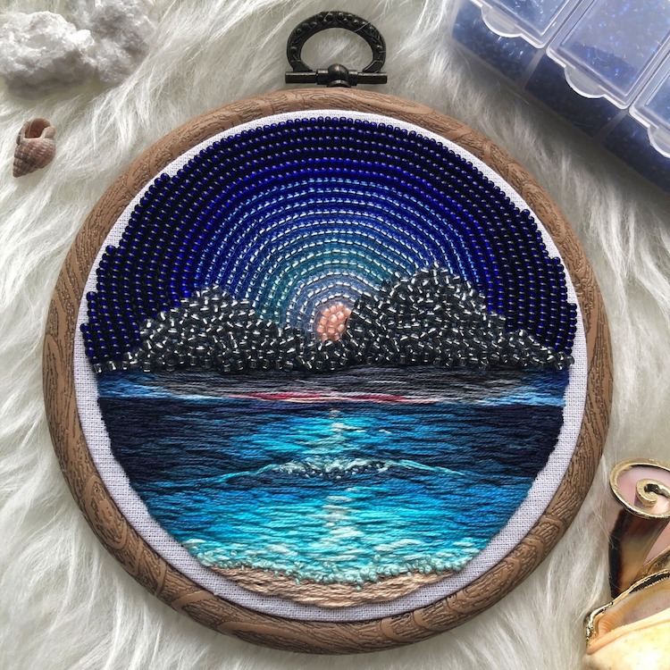 Bead Work Embroidery by Ksenia Zimenko