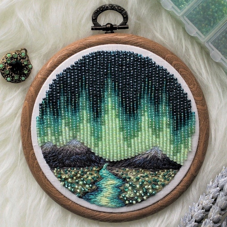 Bead Work Embroidery by Ksenia Zimenko