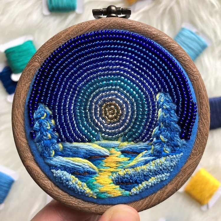 Bead Work Embroidery by Ksenia Zimenko