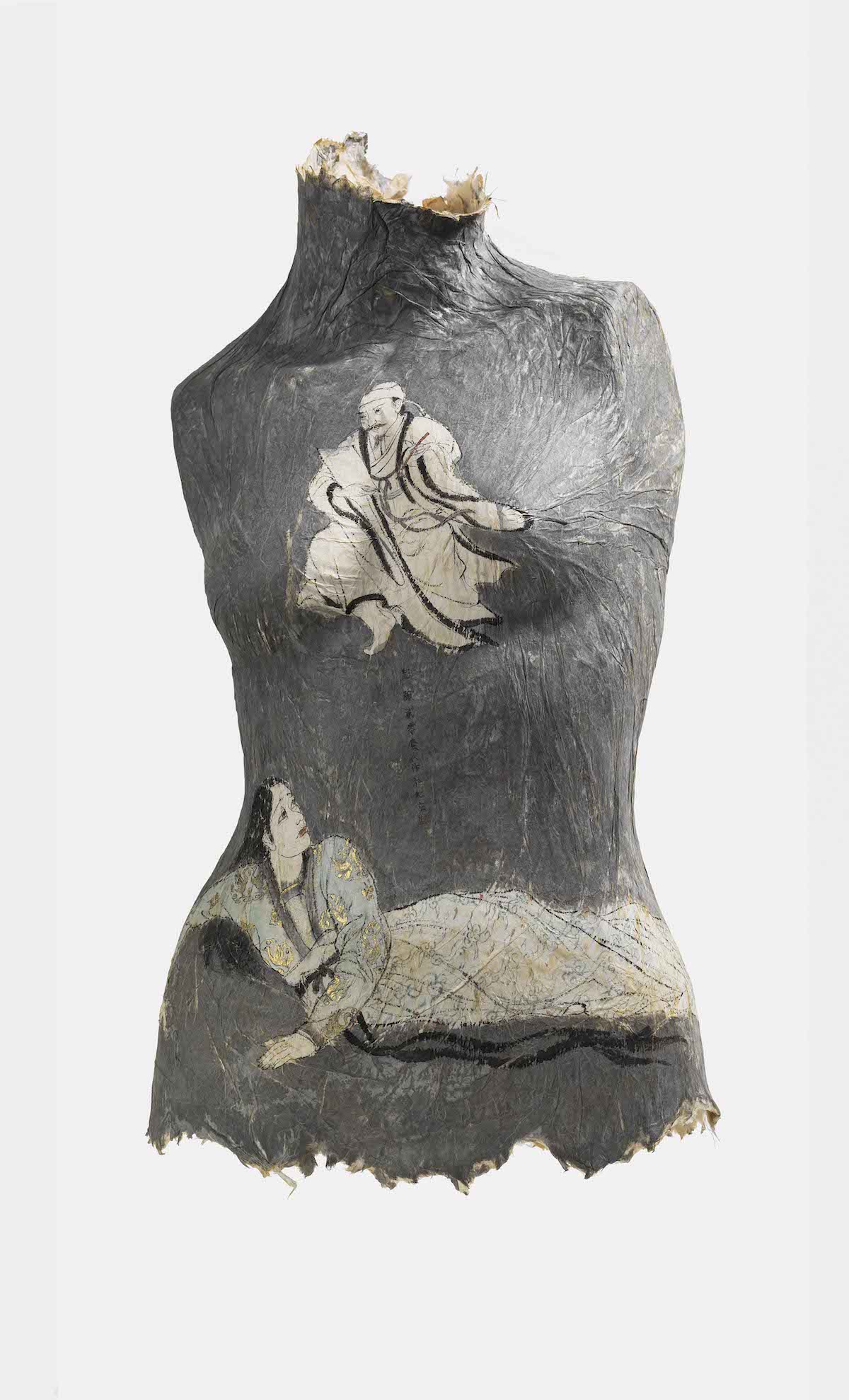 Feminine Paper Torso Sculpture