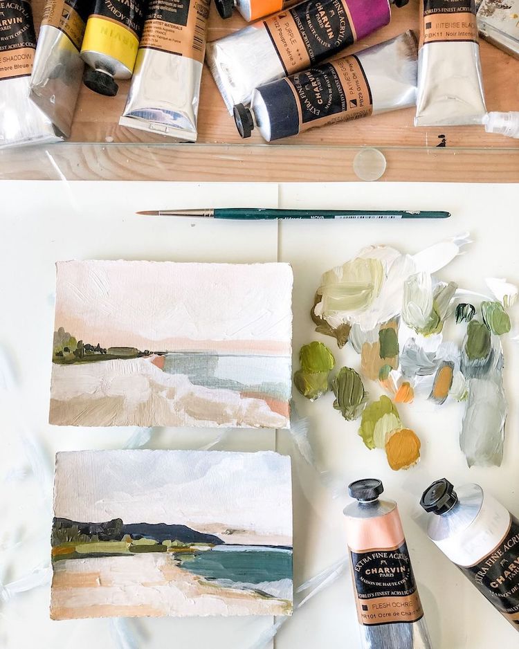 Abstract Landscape Painting by LaurieAnne Gonzalez