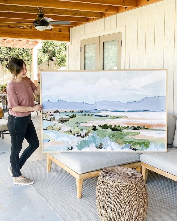 Abstract Landscape Painting by LaurieAnne Gonzalez