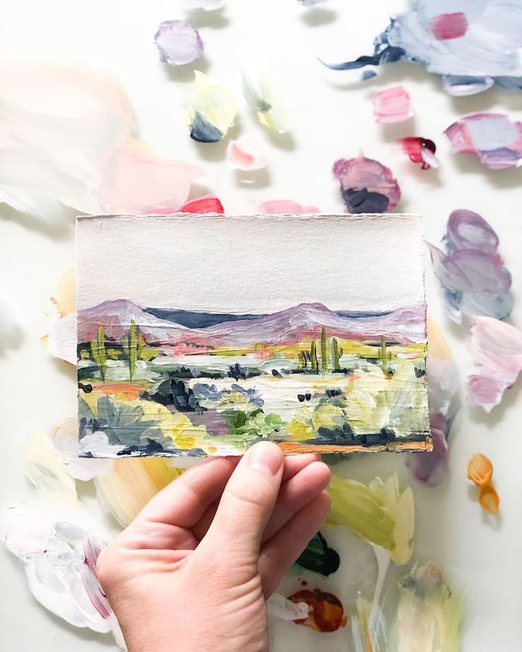 Abstract Landscape Painting by LaurieAnne Gonzalez