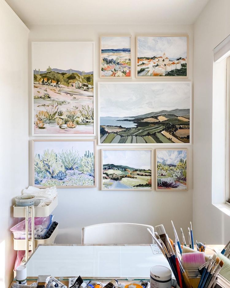 Abstract Landscape Painting by LaurieAnne Gonzalez
