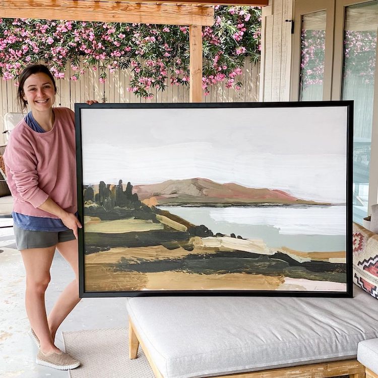 Abstract Landscape Painting by LaurieAnne Gonzalez