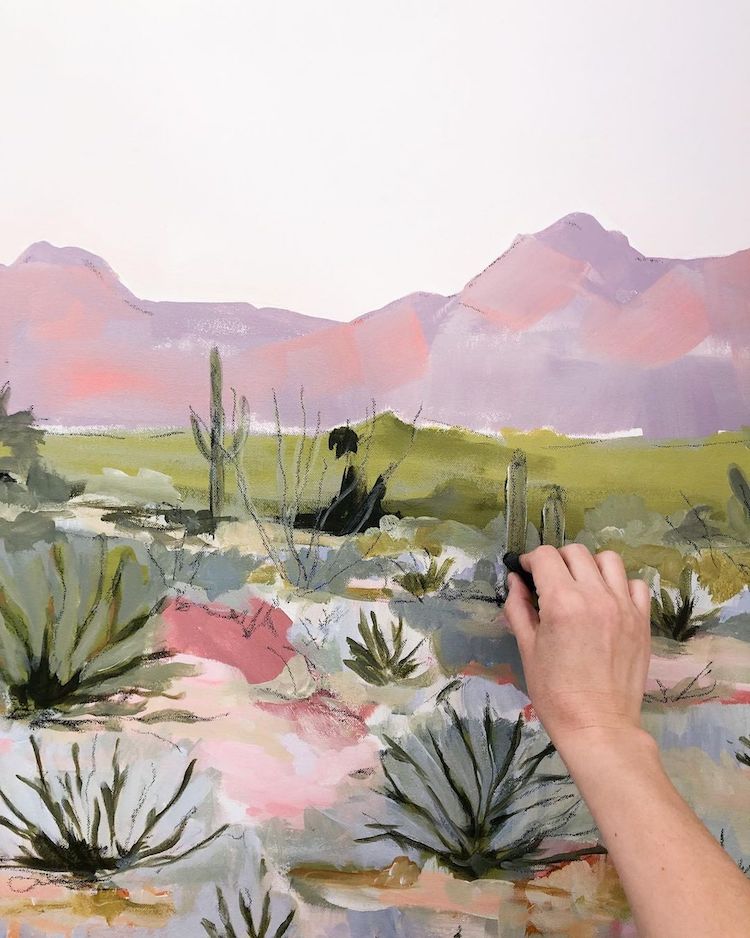 Abstract Landscape Painting by LaurieAnne Gonzalez