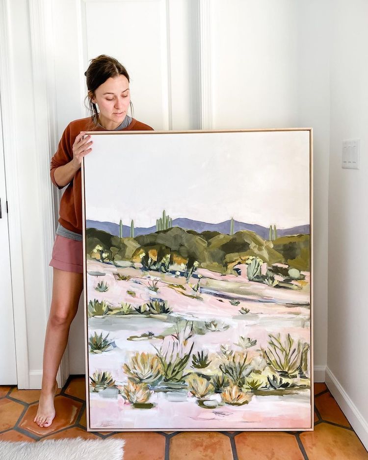 Abstract Landscape Painting by LaurieAnne Gonzalez