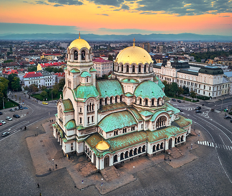 Cathedral Saint Alexander Nevsky in Sofia, Bulgaria
