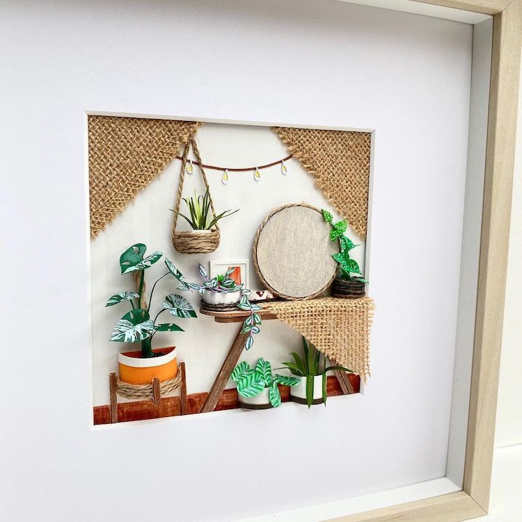 Miniature Paper Plants by Craftifact