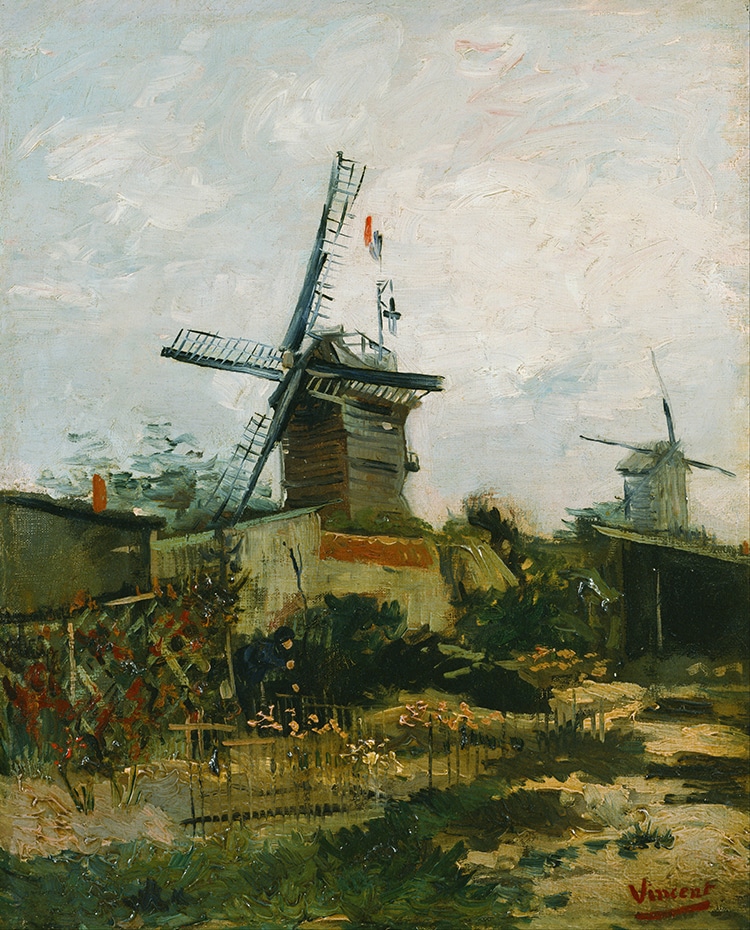 Vincent van Gogh Windmills on Montmartre Series