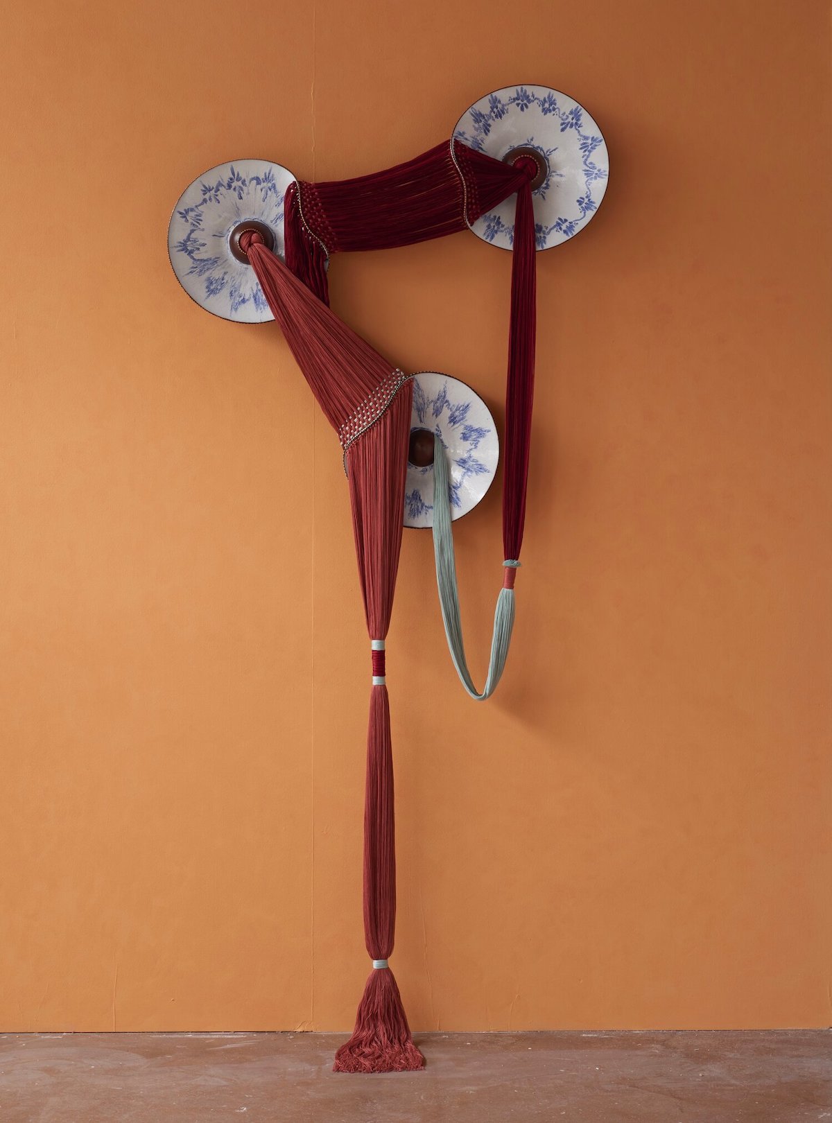 Clay and Thread Sculpture by Nicole Mclaughlin