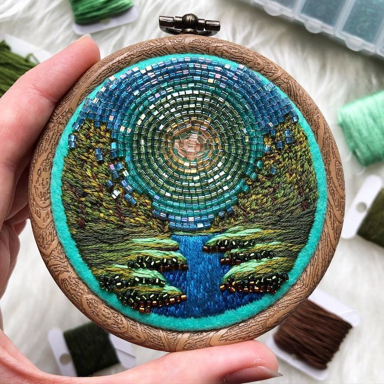 Bead Work Embroidery by Ksenia Zimenko