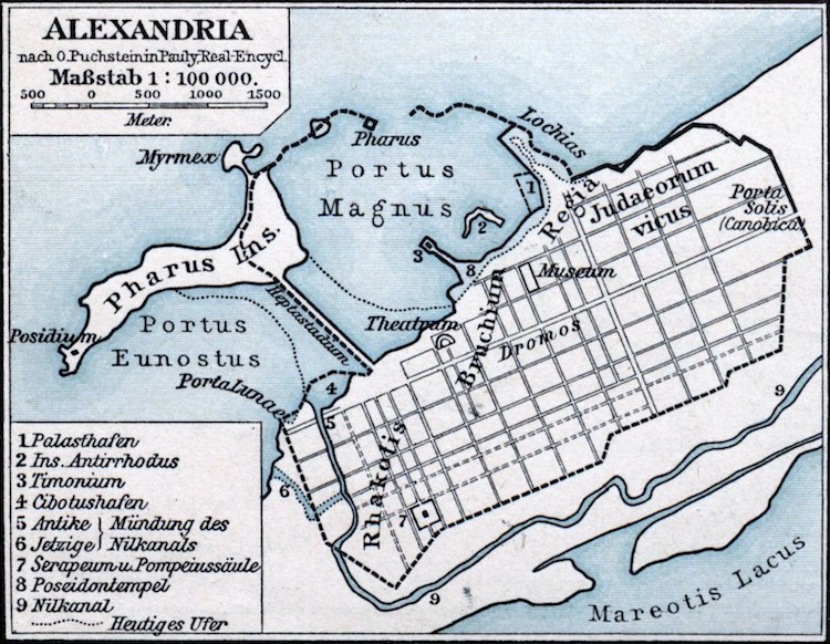 Map of Ancient Alexandria