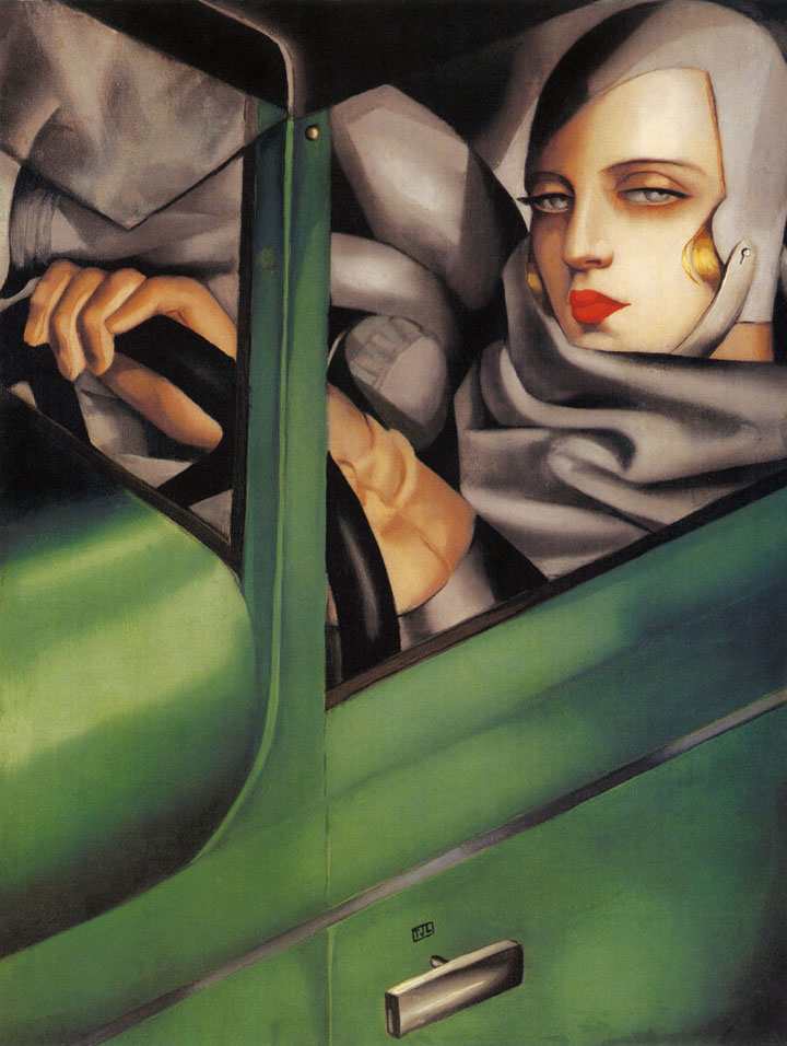 Tamara de Lempicka - Autoportrait (Tamara in the Green Bugatti)