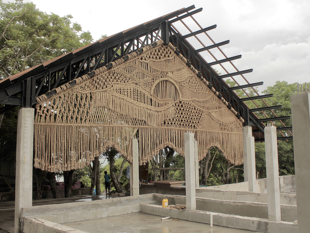 Agnes Hansella Macrame Art Installation Bali