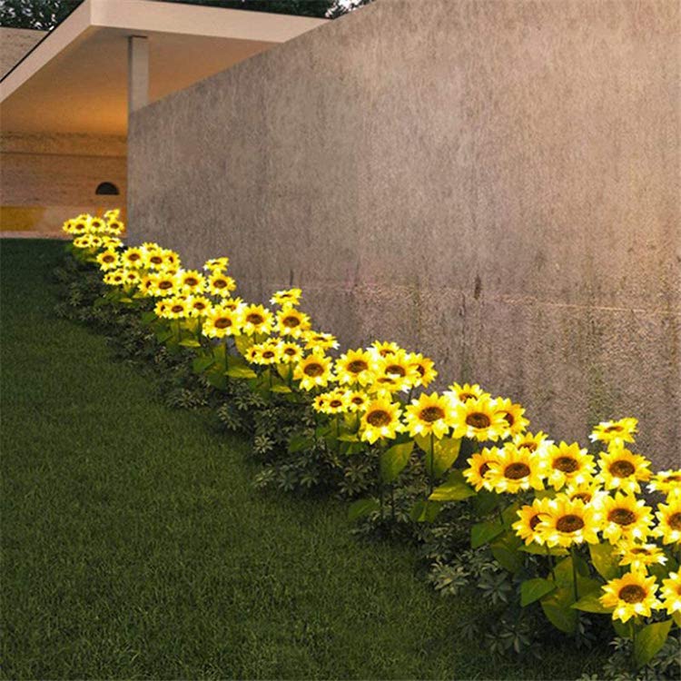 Solar Powered Sunflower Lights