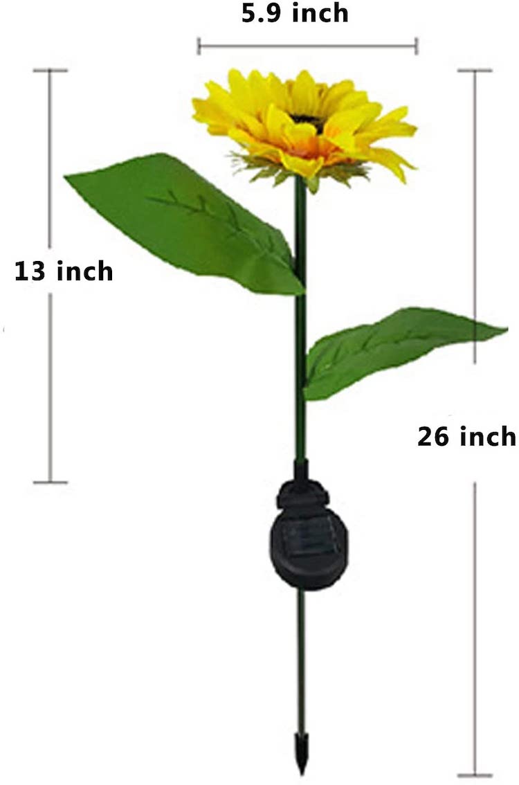 Solar Powered Sunflower Lights