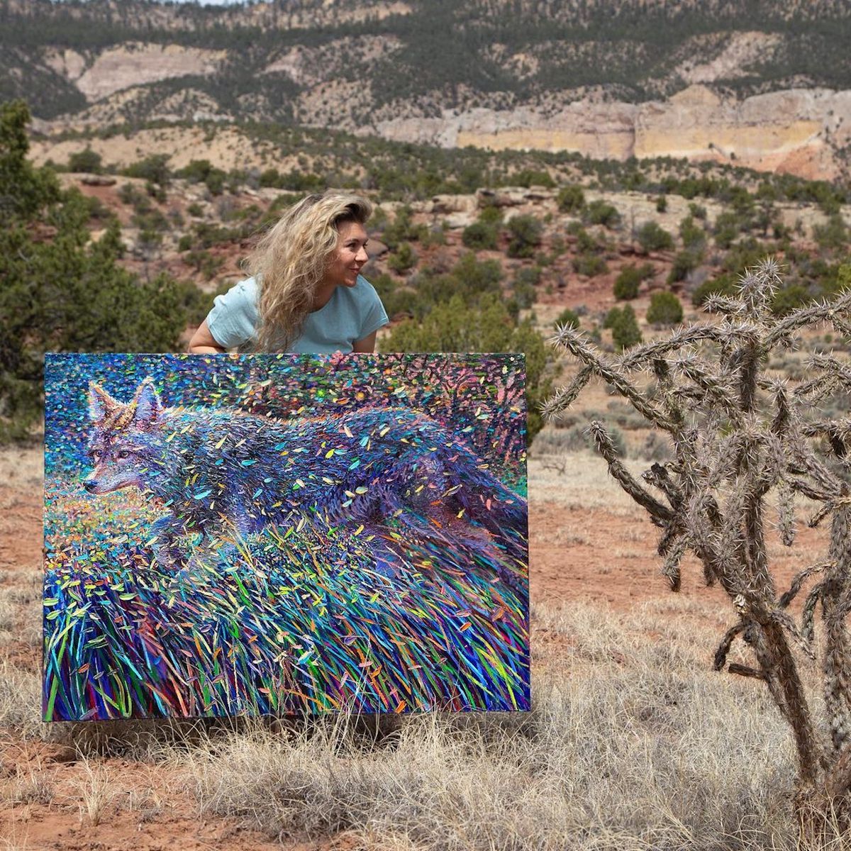 Finger Painting by Iris Scott