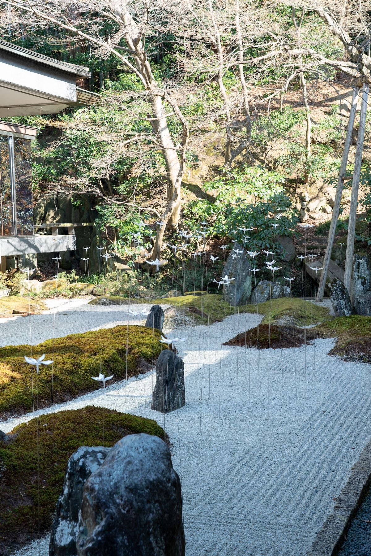 Delicate Transparent Flowers Are Blooming in This Kyoto Temple