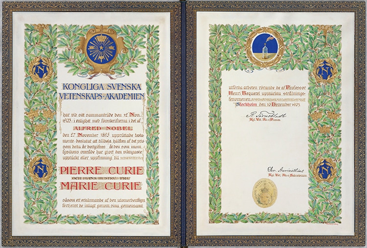 Nobel Prize Pierre and Marie Curie