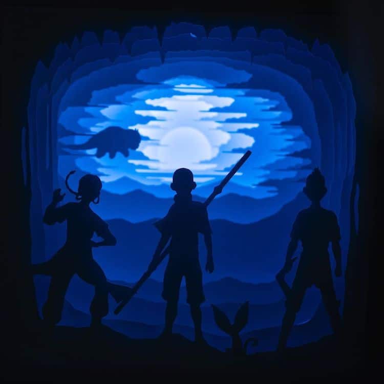 Avatar: The Last Airbender Papercraft Art by Ben Charman