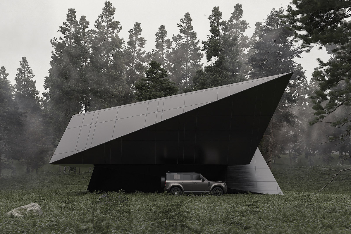 This Sleek “Blackbird Cabin” Is Folded Like Architectural Origami