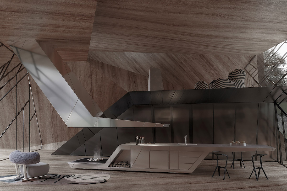 This Sleek “Blackbird Cabin” Is Folded Like Architectural Origami