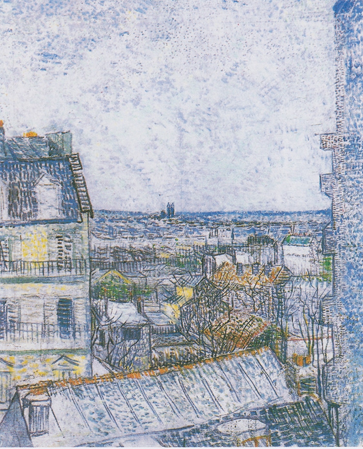 "View of Paris from Vincent's Room in the Rue Lepic," by Vincent van Gogh