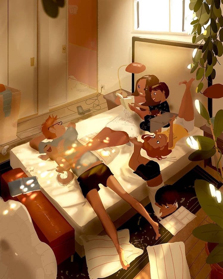 Heartwarming Digital Illustrations by Pascal Campion