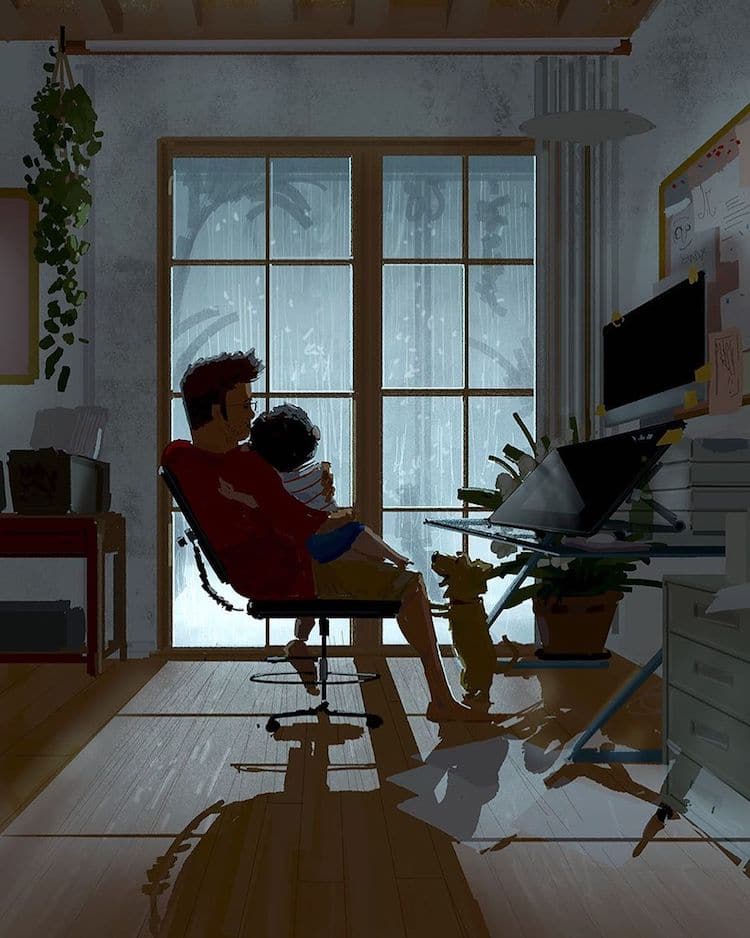 Heartwarming Digital Illustrations by Pascal Campion