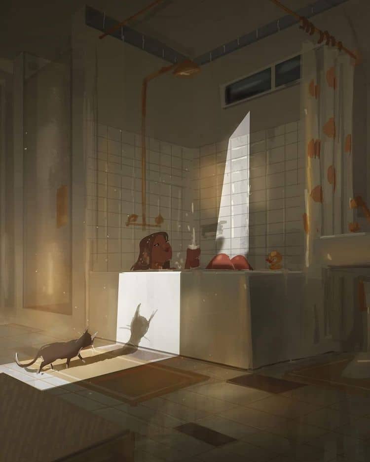 Heartwarming Digital Illustrations by Pascal Campion