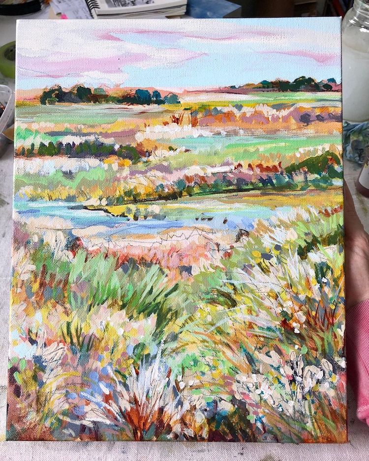 Colorful Landscape Paintings by Jennifer L Mohr