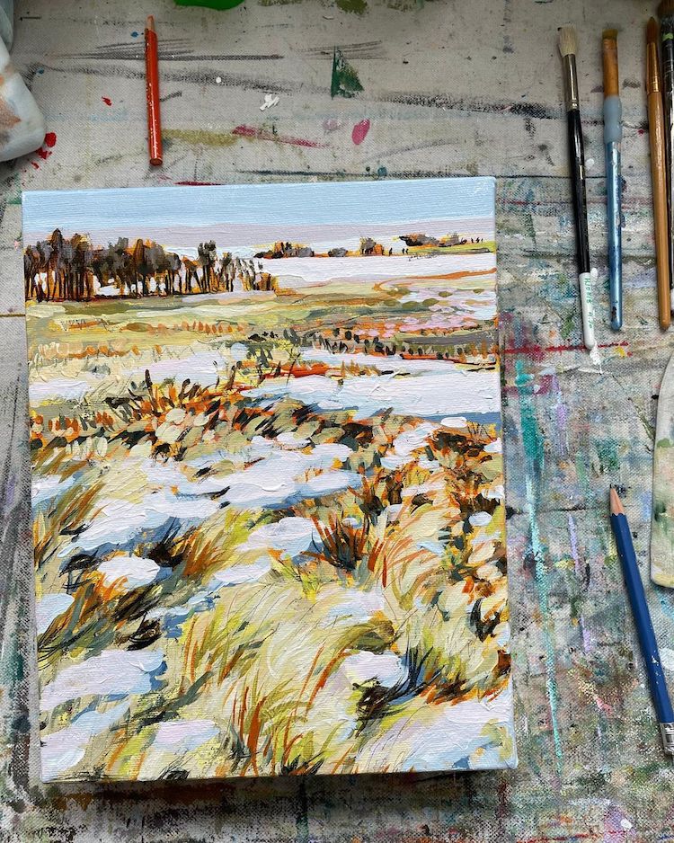 Colorful Landscape Paintings by Jennifer L Mohr